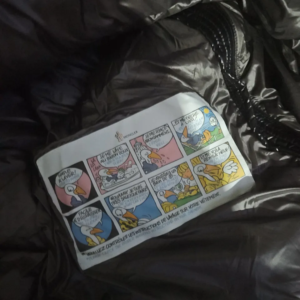 MONCLER BLACK QUILTED DOWN JACKET WITH HOOD - SIZE UNSPECIFIED