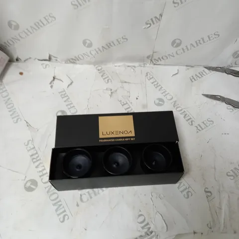 BOXED LUXENON 3 CANDLE SET