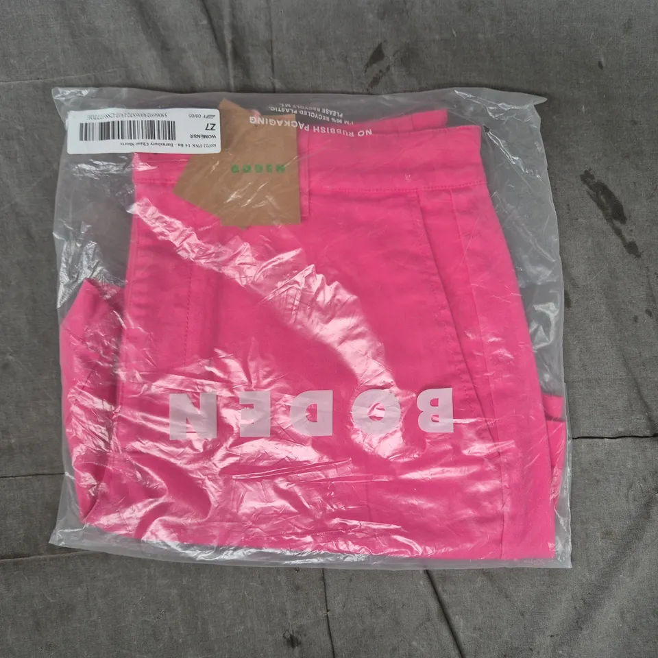 BODEN BARNSBURY CHINO SHORTS – WOMEN’S PINK, UK 14