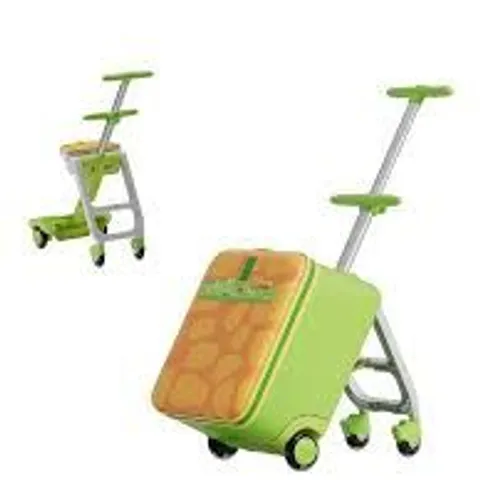 JOVIKIDS 3-IN-1 CHILDREN'S RIDE-ON SUITCASE - GREEN 