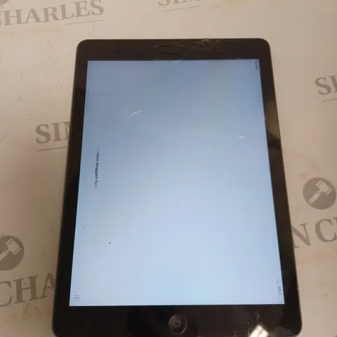 UNBOXED APPLE IPAD MODEL A1475 GREY/BLACK