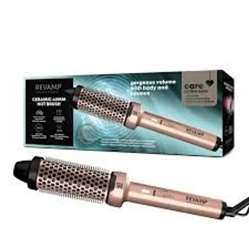 BOXED REVAMP CERAMIC 40MM HOT BRUSH 