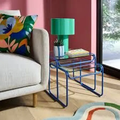 BOXED ELEMENTS FERGUSON NEST OF SIDE TABLES - CLASSIC BLUE (1 BOX)