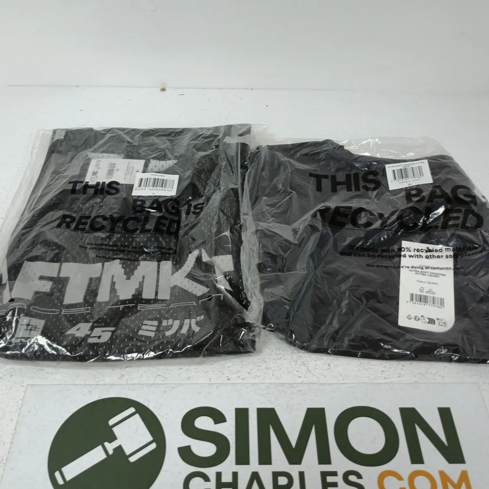 YS APPROXIMATELY 8 ASSORTED CLOTHING ITEMS IN VARIOUS SIZES, COLOURS & STYLES TO INCLUDE FOOTBALL JERSEYS , SOFT CROPPED FITTED T-SHIRT