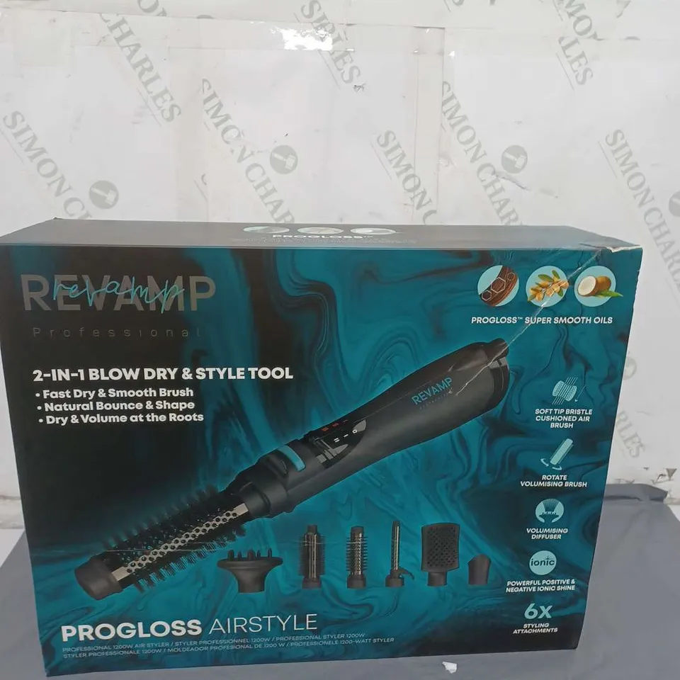 REVAMP PROGLOSS AIRSTYLE 2-IN-1 BLOW DRY AND STYLE TOOL