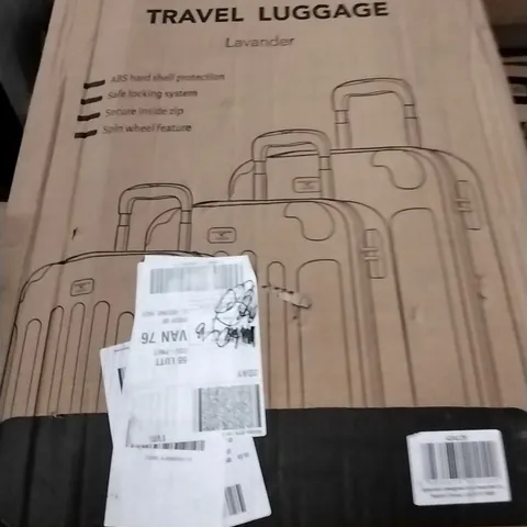 BOXED 3PC SET TRAVEL LUGGAGE LAVENDER