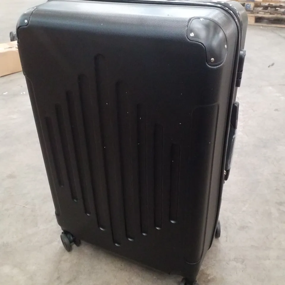 BOXED FCH 3PC HARD SHELL TRAVEL SUITCASES - BLACK