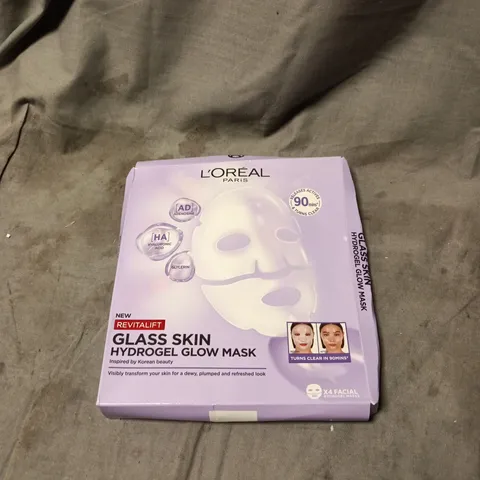 L'OREAL PARIS REVITALIFT GLASS SKIN HYDROGEL GLOW MASK – BOXED