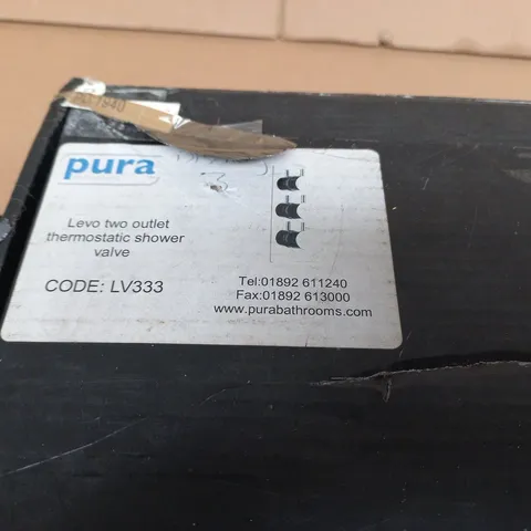 PURA LEVO LV333 TWO-OUTLET THERMOSTATIC SHOWER VALVE