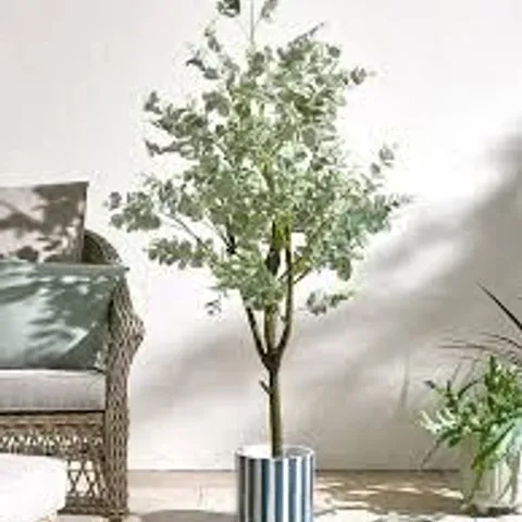BOXED 150cm FAUX EUCALYPTUS POTTED TREE (INDOOR OR OUTDOOR)