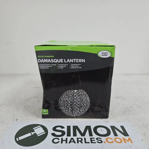 SMART SOLAR SOLAR POWERED DAMASQUE LANTERN BOXED