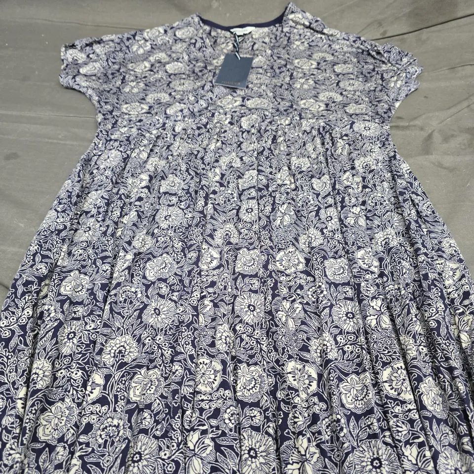 JOULES NIA NAVY FLORAL DRESS - SIZE 14/16