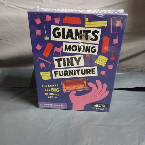 EXPLODING KITTENS GIANTS MOVING TINY FURNITURE BOXED CARD/BOARD GAME