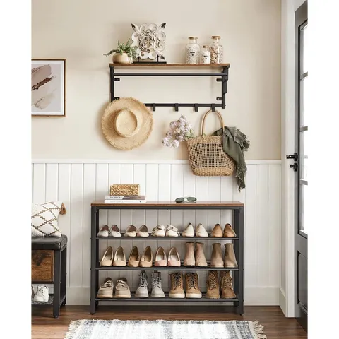 BOXED KHILL 12 PAIR SHOE RACK (1 BOX)
