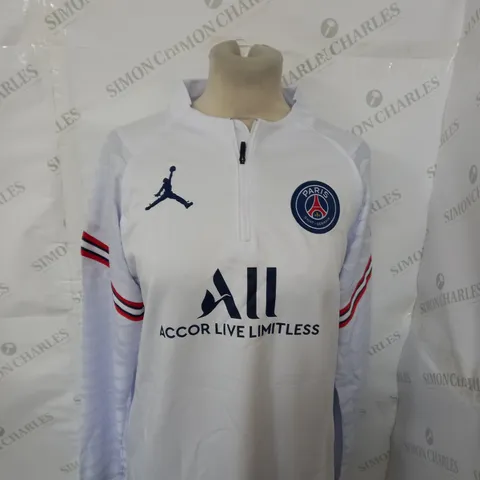 AIR JORDAN PSG FC 1/4 ZIP TRAINING TOP SIZE 18