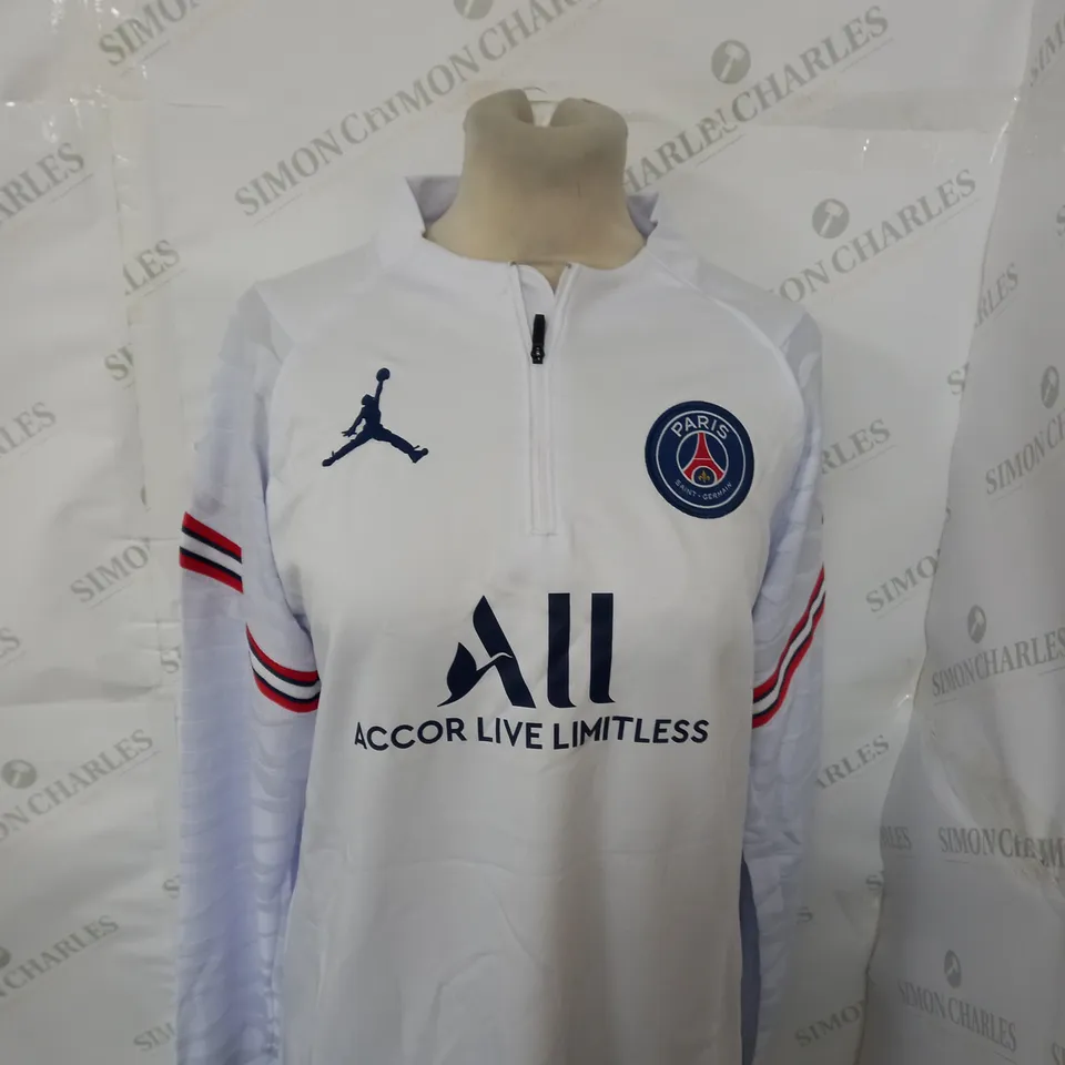 AIR JORDAN PSG FC 1/4 ZIP TRAINING TOP SIZE 18