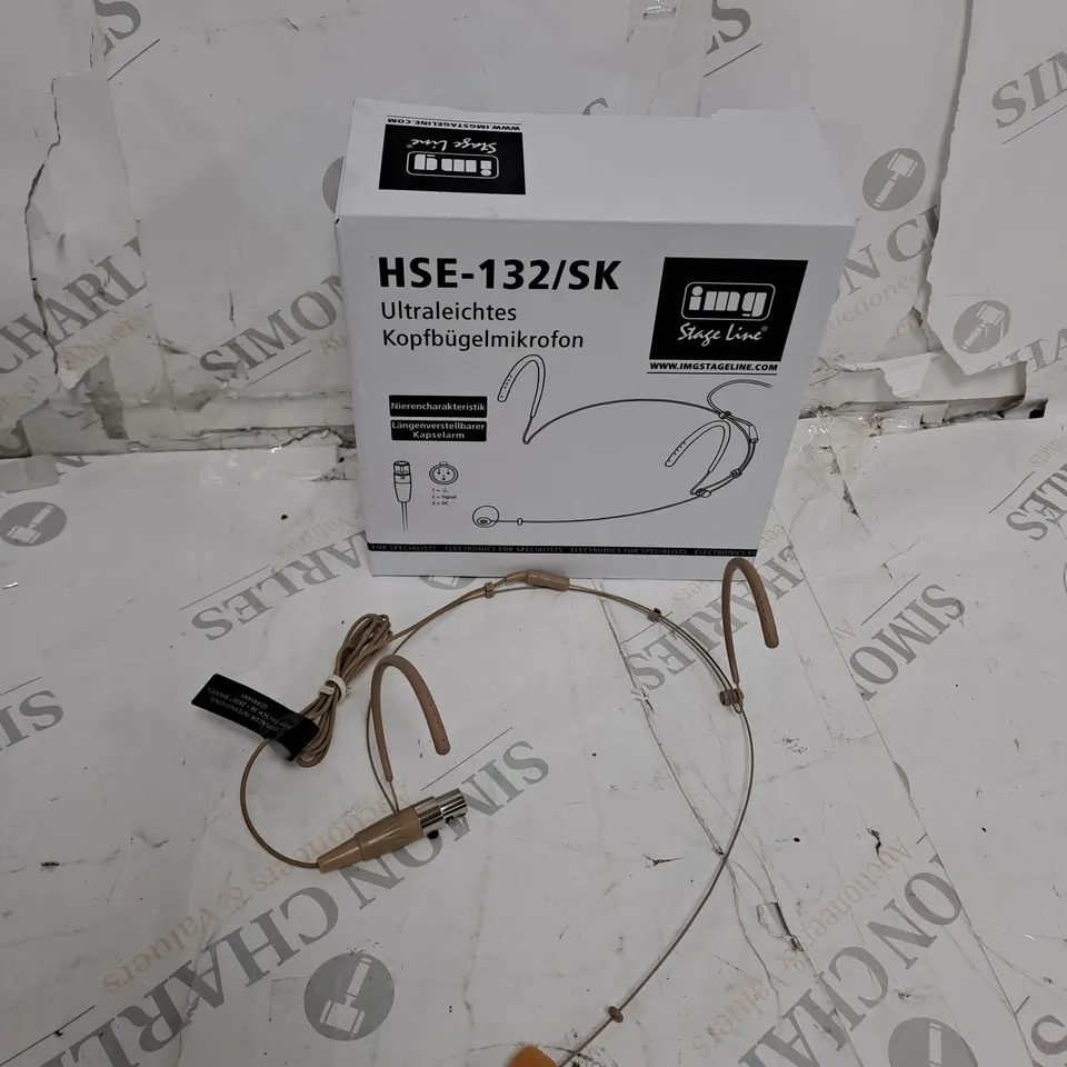 MONACOR HSE-132/SK ULTRA-LIGHT HEADBAND MICROPHONE