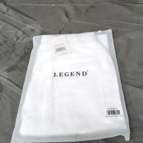 LEGEND LINEN TROUSERS – WHITE – UK 32
