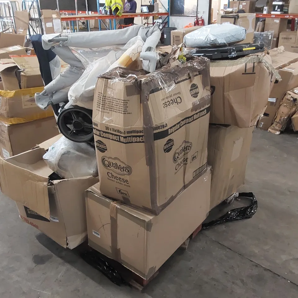 PALLET OF ASSORTED CONSUMER PRODUCTS/FURNITURE PARTS 