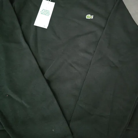 LACOSTE LONG SLEEVE JUMPER IN BLACK SIZE 36
