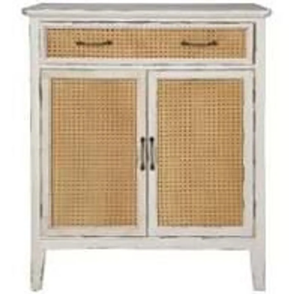 BOXED HOUSE OF HAMPTON WHITE WASH CABINET