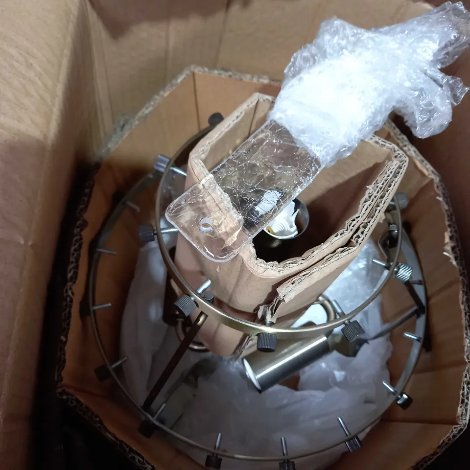 JOHN LEWIS VINTAGE GLASS CHANDELIER