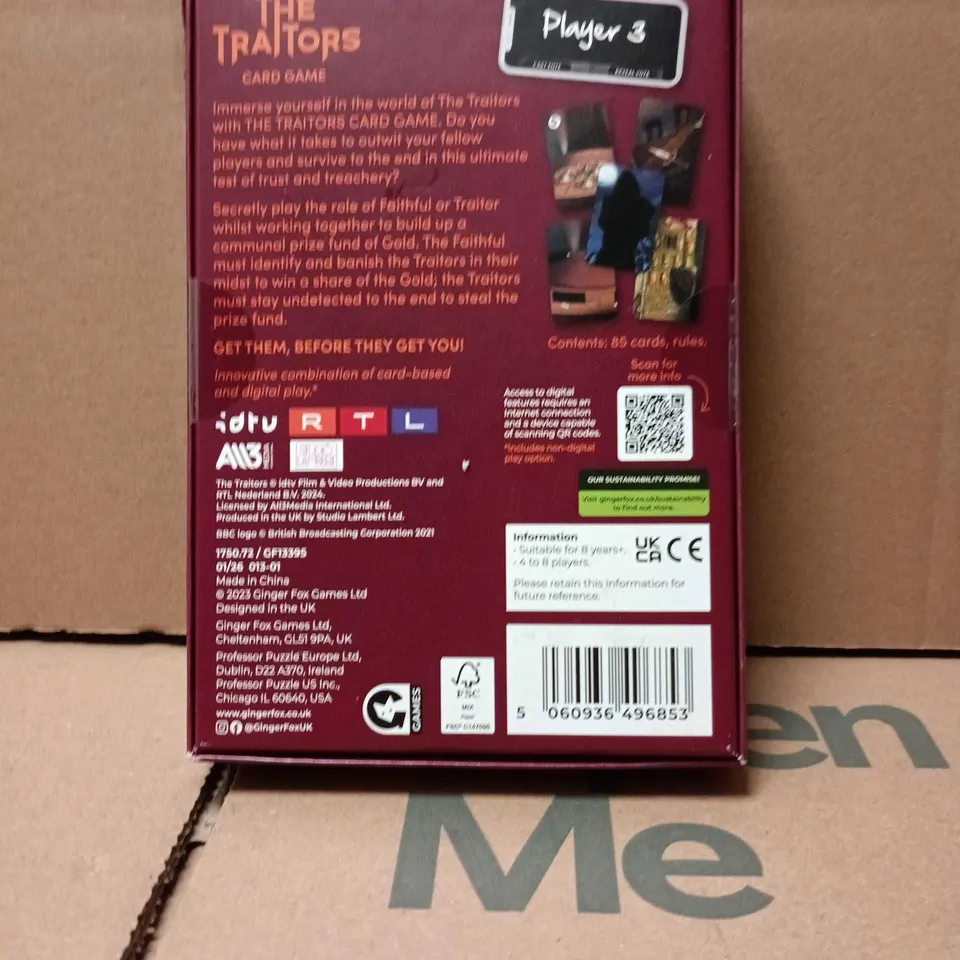 THE TRAITORS CARD GAME – SPECIAL EDITION