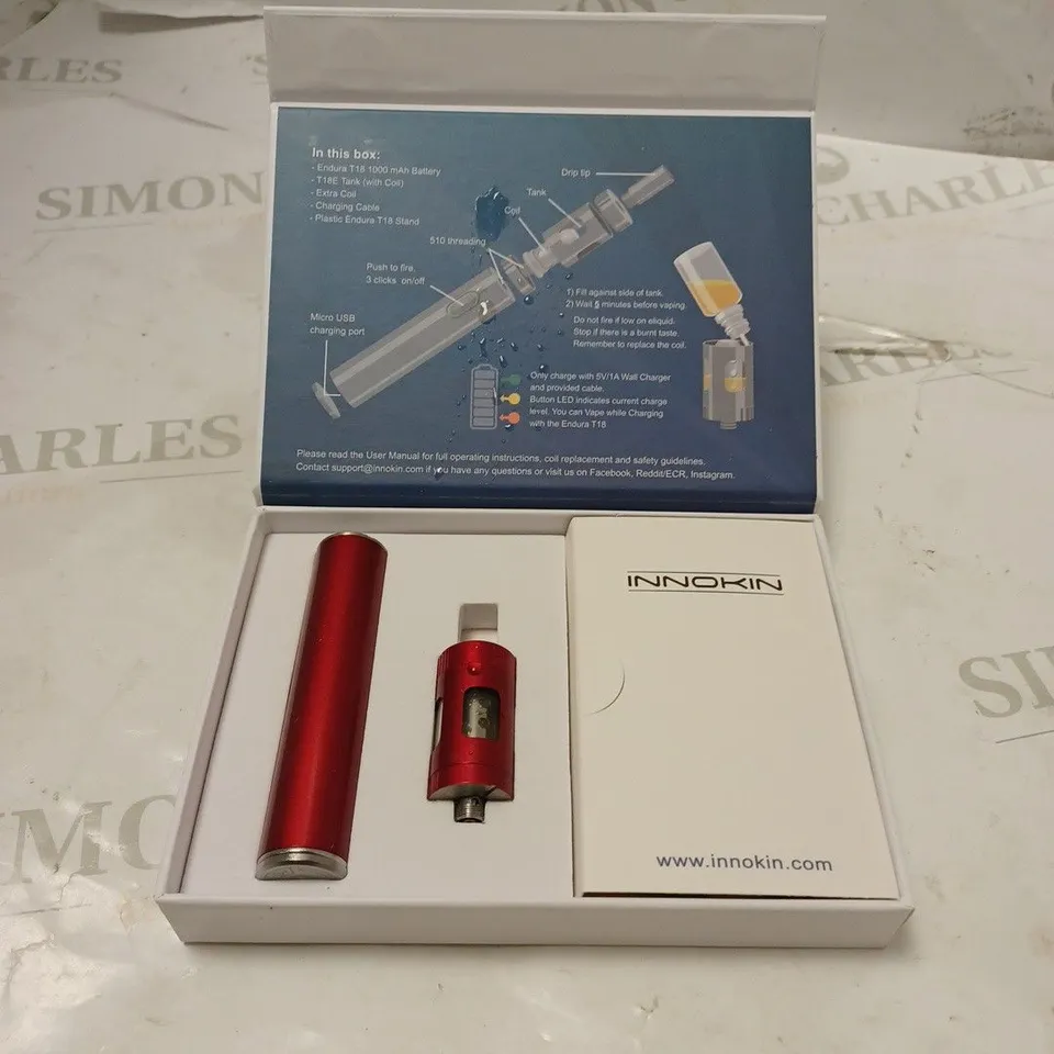 BOXED INNOKIN ENDURA T18E VAPING SYSTEM. 