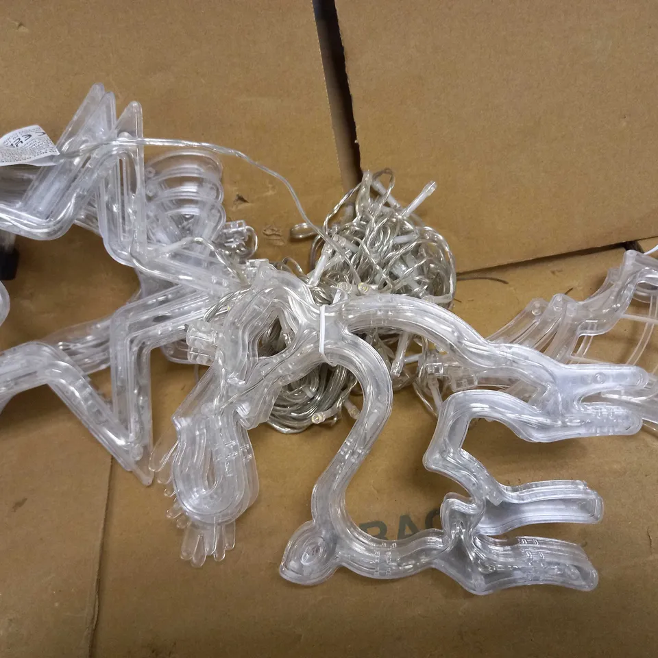 BOXED DESIGNER CURTAIN WINDOW LIGHT WITH CHRISTMAS ICON RRP £24.99