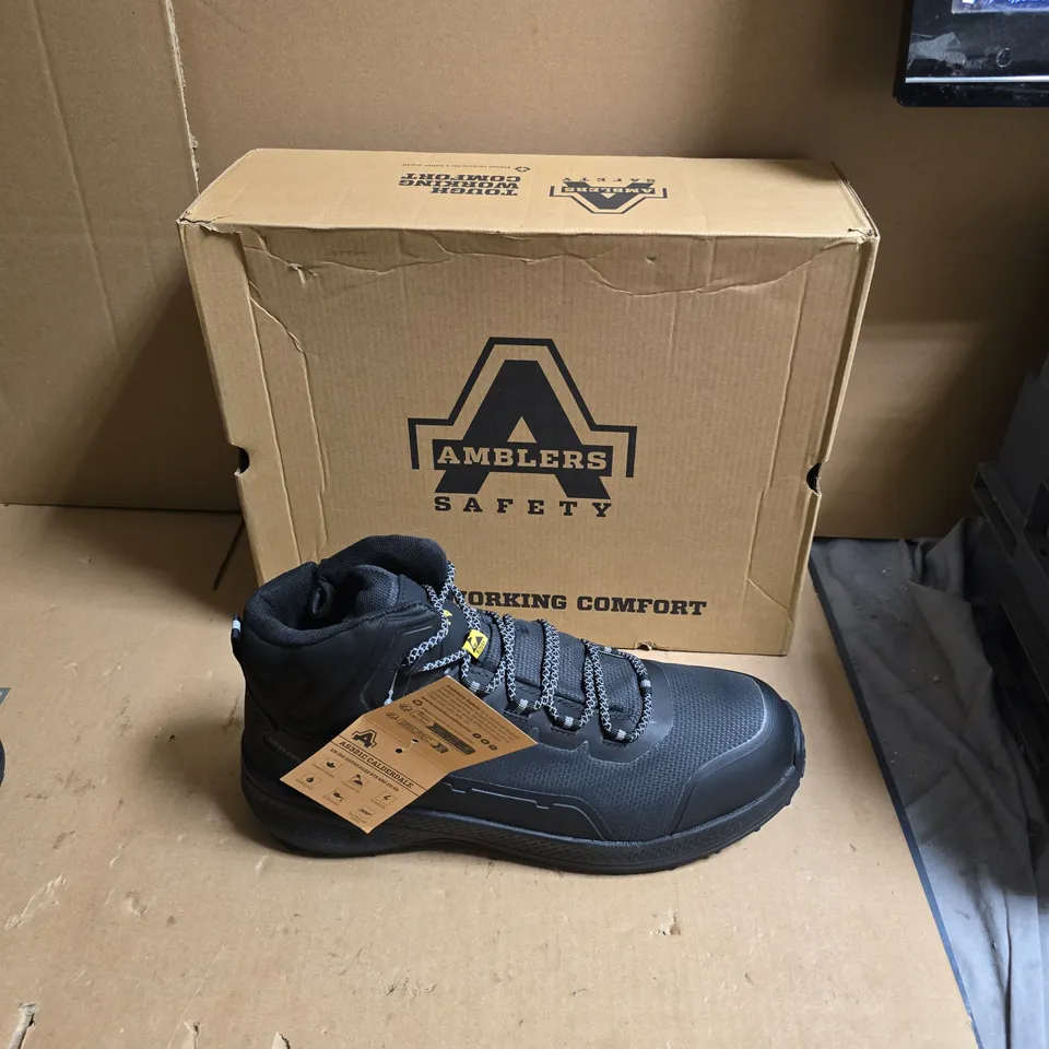 AMBLERS SAFETY BOOTS – BLACK - UK SIZE 10.5 