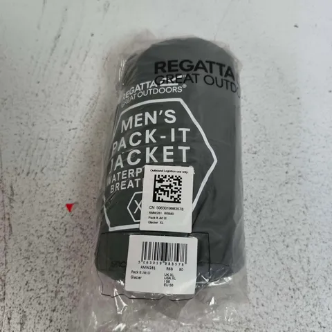BAGGED REGATTA MENS PACK-IT JACKET III IN GLACIER - XL