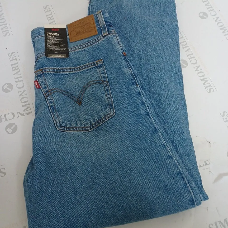 LEVI RIBCAGE STRAIGHT DENIM JEANS SIZE 31/29