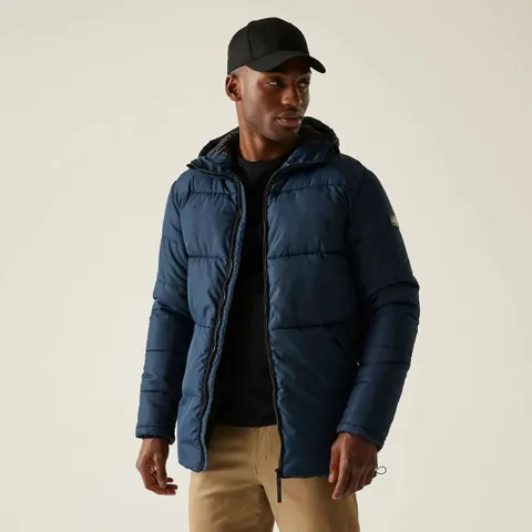 BRAND NEW REGATTA MENS MARSHGRAVE PADDED JACKET IN NAVY SIZE XL