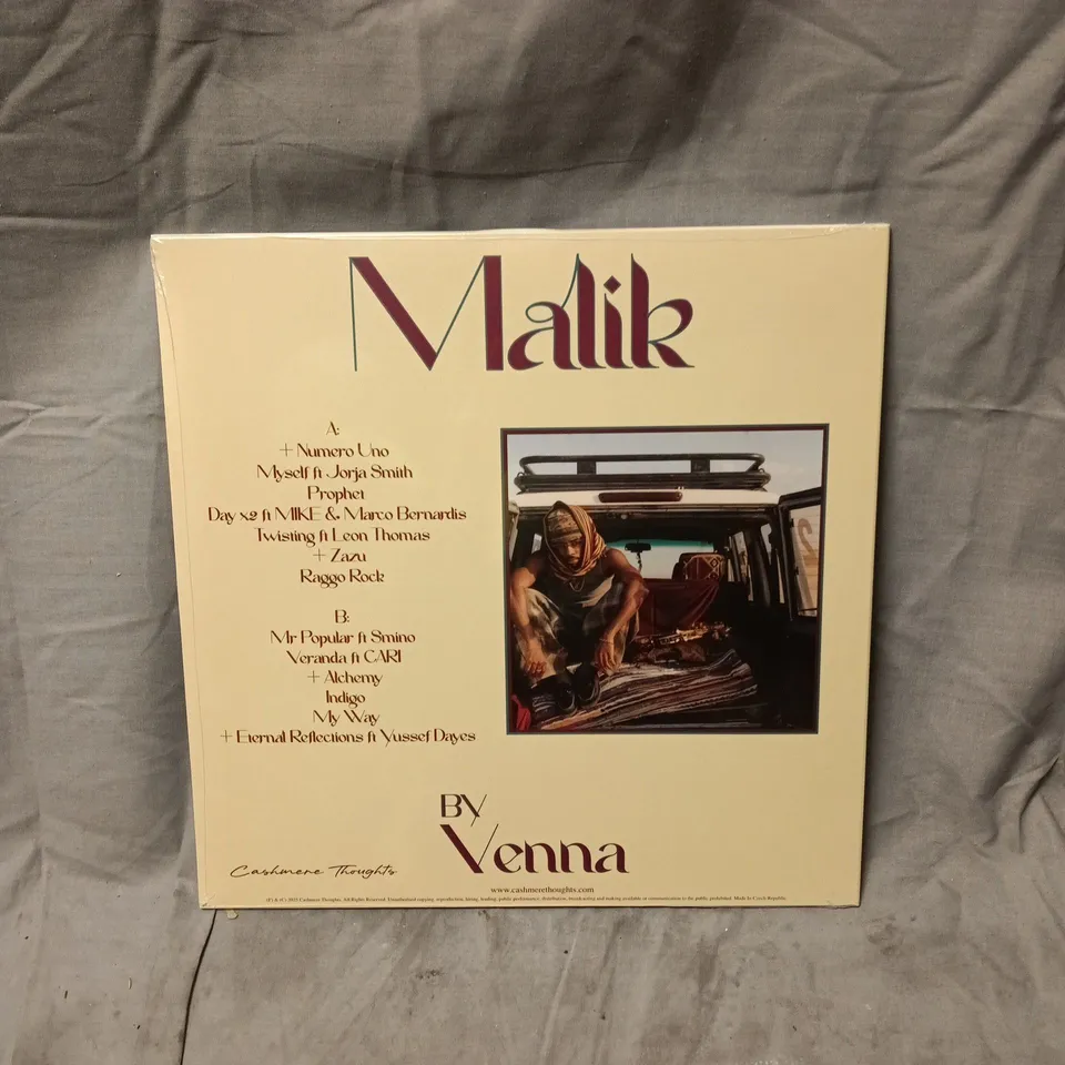 SEALED MALIK VENNA - MALIK VENNA FEATURING JORJA SMITH, LEON THOMAS, SMINO, MIKE & YUSSEF DAYES (VINYL LP)