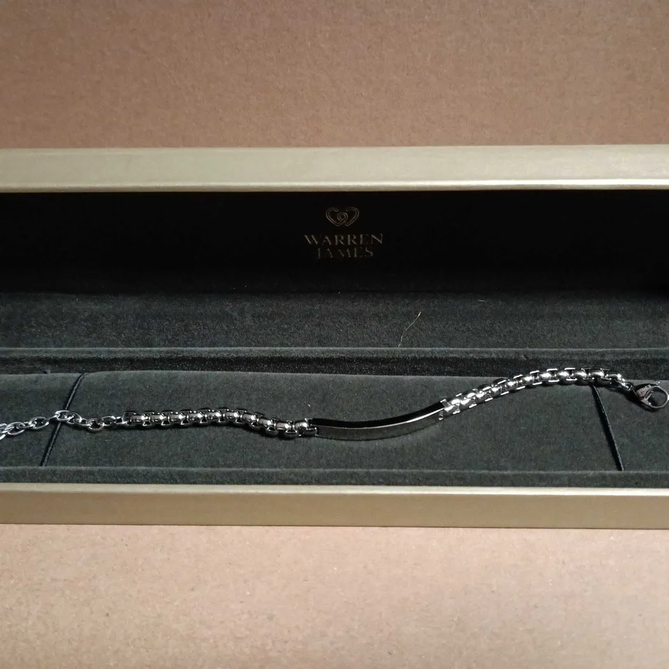 WARREN JAMES BRACELET – SILVER-TONE CHAIN 