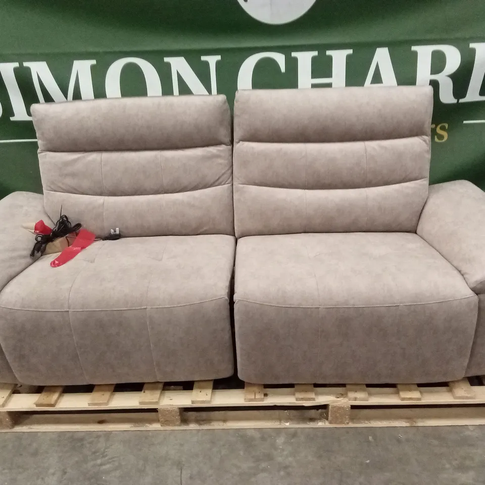 QUALITY DESIGNER 3 SEATER FABRIC ELECTRIC RECLINER SOFA