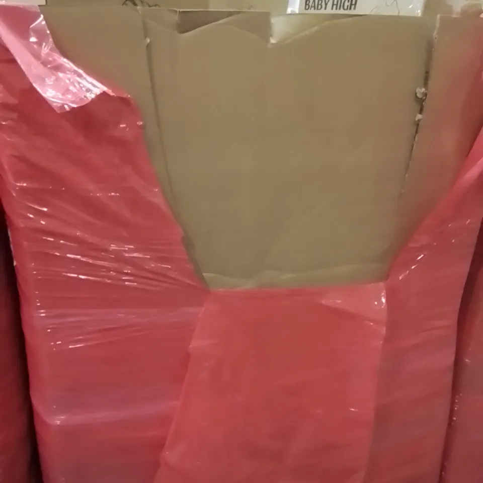 PALLET CONTAINING VARIOUS ASSORTED BOXED HOUSEHOLD ITEMS TO INCLUDE: KIDS SHOWER STAND, PUSHCHAIR, HIGH CHAIR, TOILET SAFETY FRAME AND LOTS MORE UNMARKED BOXED ITEMS 