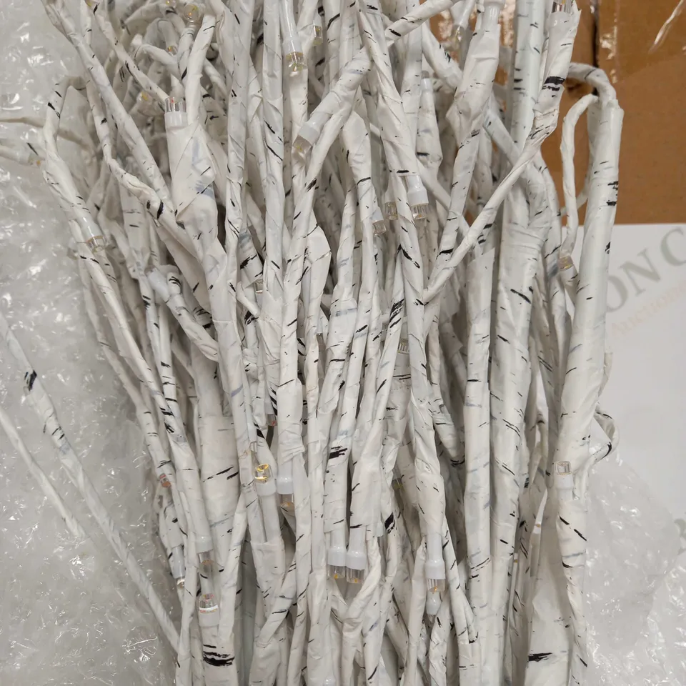 DESIGNER 7FT WHITE BIRCH TREE BRIGHT WHITE LED - COLLECTION ONLY