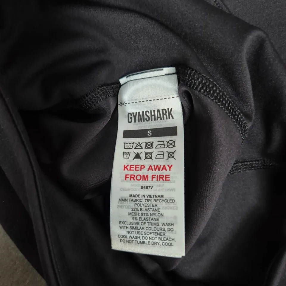 GYMSHARK WOMENS BOTTOMS IN BLACK - SMALL