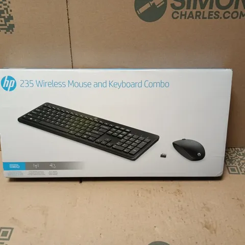 HP 235 WIRELESS KEYBOARD AND MOUSE COMBO – BOXED
