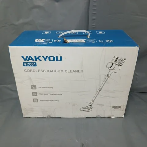 BOXED VAKYOU VC001 CORDLESS VACUUM CLEANER