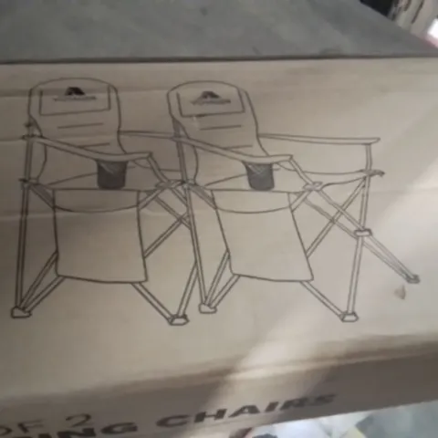 BOXED VOYAGER SET OF 2 CAMPING CHAIRS GREY