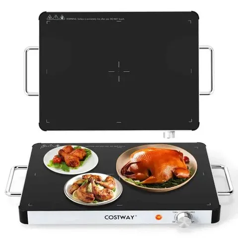 BOXED COSTWAY ELECTRIC WARMING TRAY ANTI-SCALDING