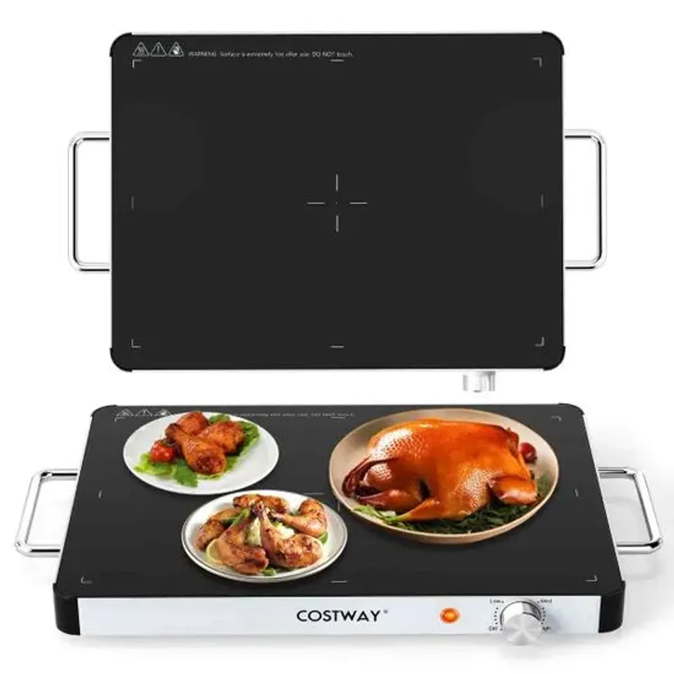 BOXED COSTWAY ELECTRIC WARMING TRAY ANTI-SCALDING