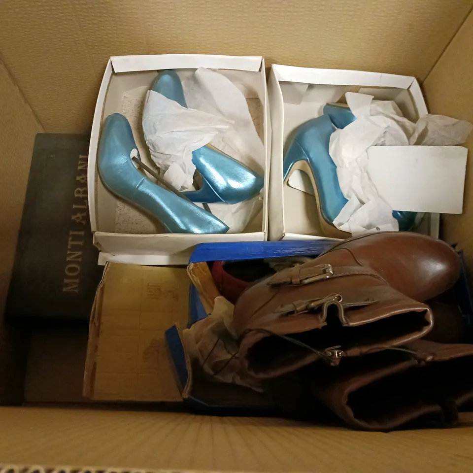 LOT OF 13 ASSORTED PAIRS OF SHOES TO INCLUDE MONTI ALBANI AND ASOS - VARIOUS SIZES