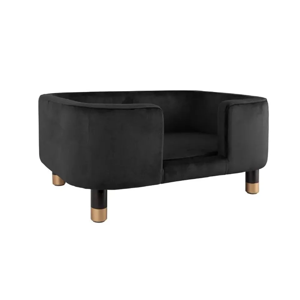 BOXED LEITMOTIV PET SOFA ROYAL - BLACK VELVET