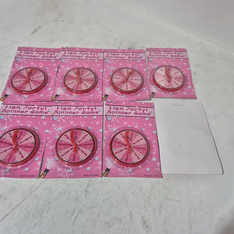 LOT OF APPROXIMATELY 70 HEN PARTY SPINNER GAMES