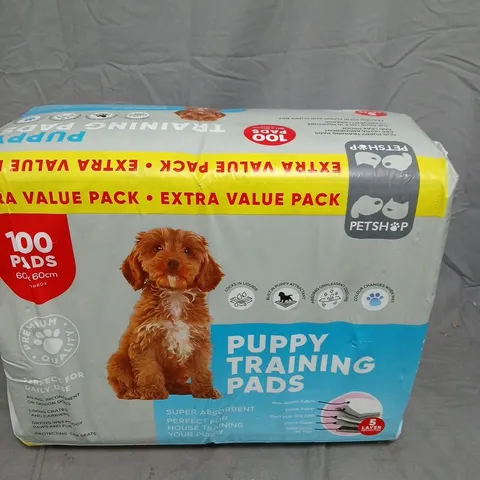 PET SHOP PUPPY TRAINING PADS – 100 PACK (60X60 CM APPROX)