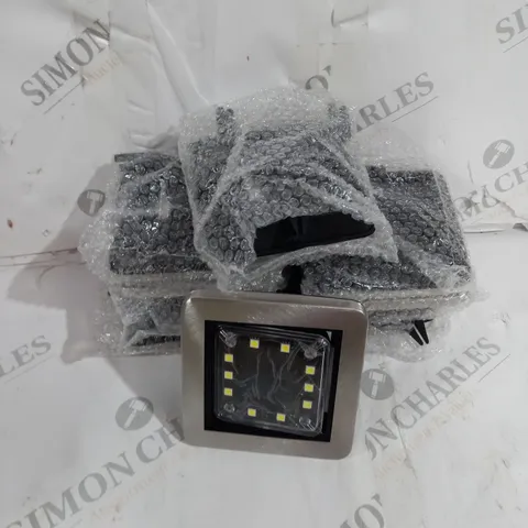 BELL AND HOWELL SET OF 8 SQUARE SWIVEL DISK LIGHTS
