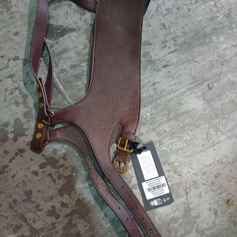 APPROXIMATELY 15 BRAND NEW KILLSTAR ROSEATE HARNESS BROWN/GOLD